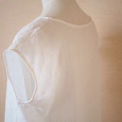 亞麻蕾絲法式襯衫 白色 No.40 第7張的照片