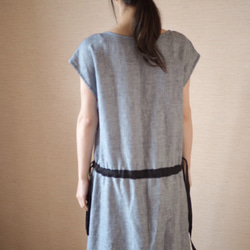 亞麻法式連衣裙Chidori 第7張的照片