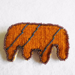 手織りのブローチ　Namib 1枚目の画像