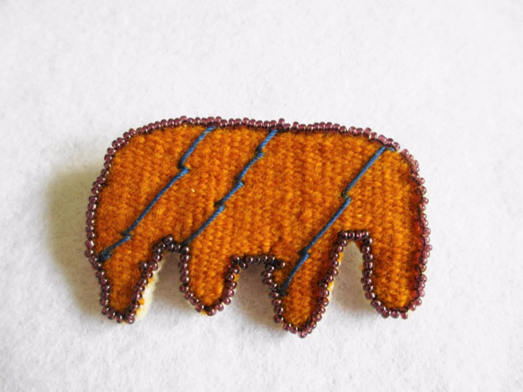 手織りのブローチ　Namib 1枚目の画像