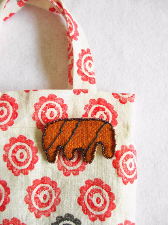 手織りのブローチ　Namib 3枚目の画像