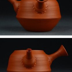 日本 常滑焼 名工三代山田常山造 朱泥煎茶器揃 共箱 第4張的照片