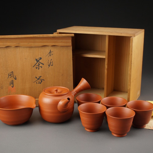 日本常滑燒「村越風月」朱泥窯変茶注急須立體・雕塑淳山堂的作品 日本常滑燒「村越風月」朱泥窯変茶注急須立體・雕塑淳山堂的作品