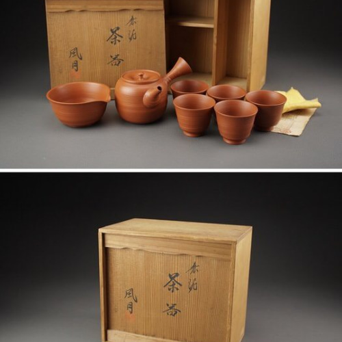 日本常滑燒「村越風月」朱泥窯変茶注急須立體・雕塑淳山堂的作品 日本常滑燒「村越風月」朱泥窯変茶注急須立體・雕塑淳山堂的作品