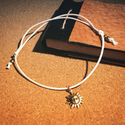 "Brass Sun ①" Code anklet size.free 1枚目の画像