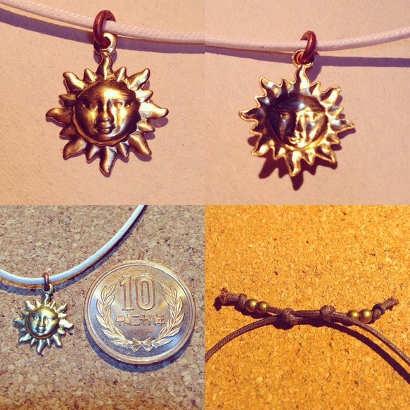 "Brass Sun ①" Code anklet size.free 2枚目の画像