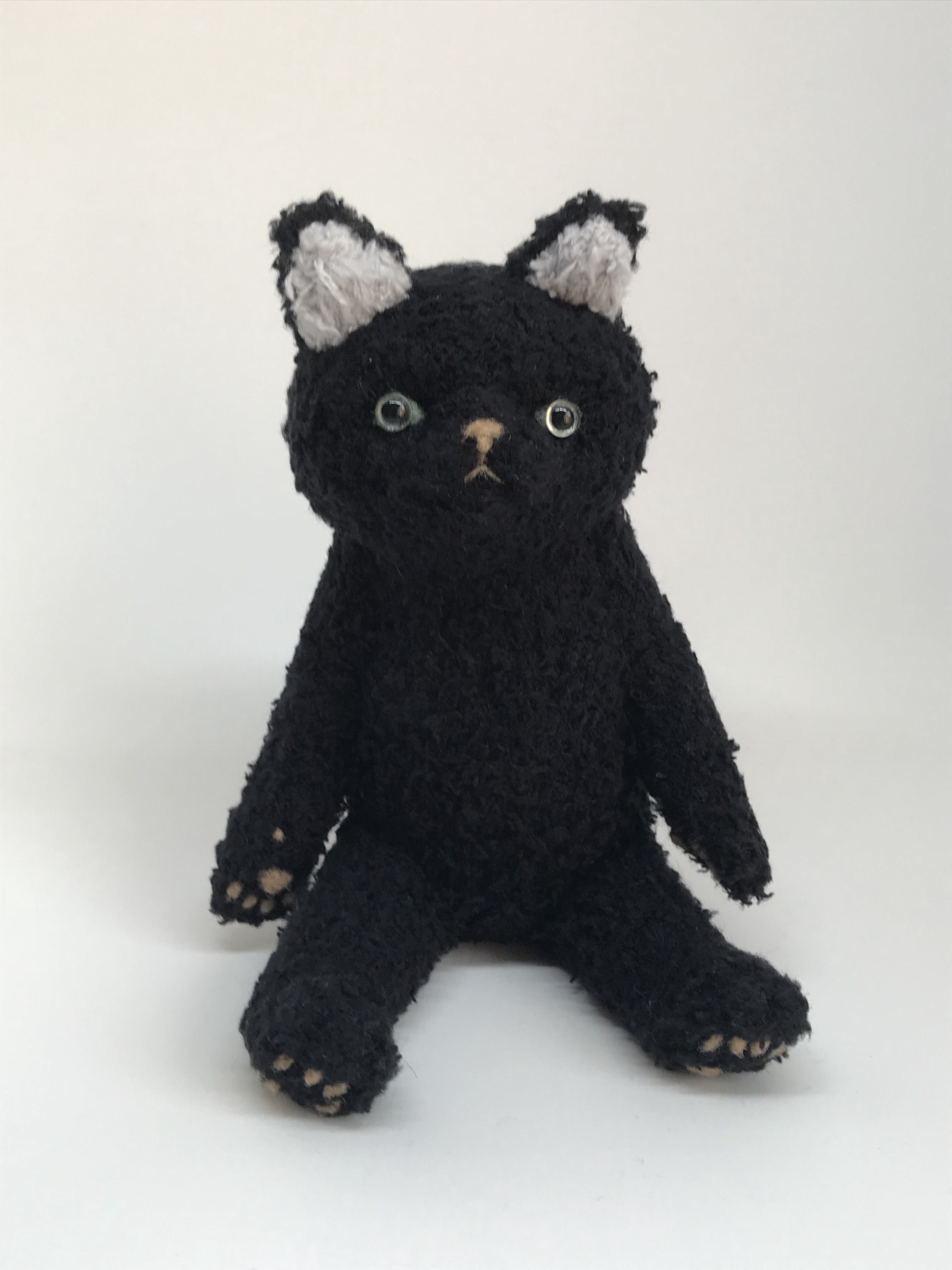 オレンジソーダ仔猫 ハンドメイド アーティストベア 海外作家様 ぬいぐるみ ねこ