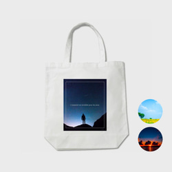 Sky’s Graphic Tote Bag (3 types)｜空模様メッセージトートバッグ【今夏までの限定販売♪】 1枚目の画像