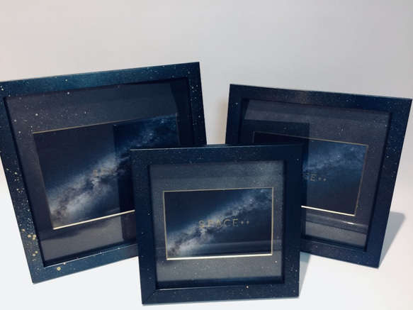 Galaxy Photo Frame (Large size)｜銀河柄フォトフレーム(2L判サイズ) 4枚目の画像