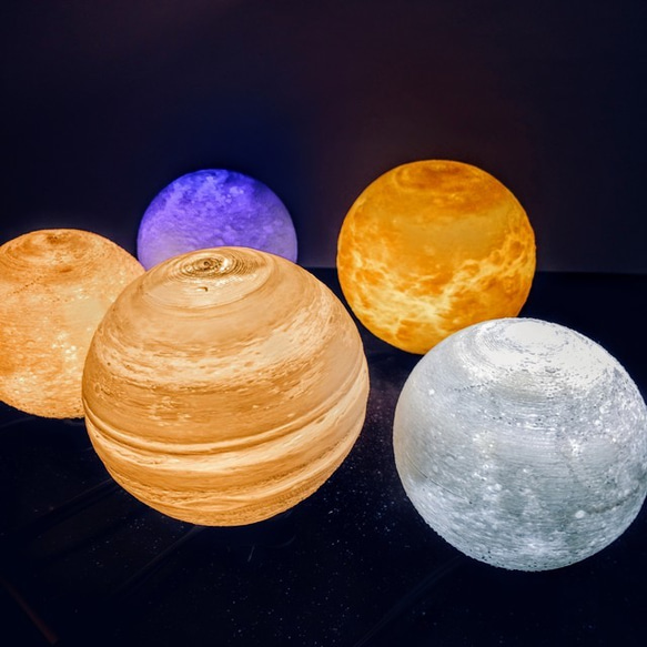 【1番人気!】3D Moon Light (3 colors)｜月ライト(小) - 愛と幸運の星 -【送料300円♪】 5枚目の画像