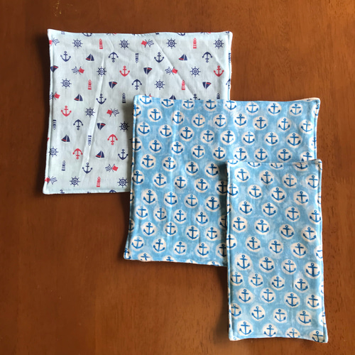 値下げしました】☆fuwara・定番に無いクジラさん柄☆8重ガーゼ