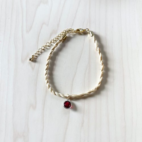 精麻ブレスレット しめ縄ブレス 赤 ブレスレット EN 通販 11155423