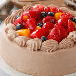 【商品ディスプレイ】チョコレートデコレーションケーキ【見本】 チョコレートデコレーションケーキ21cm（8～9人） ケーキ