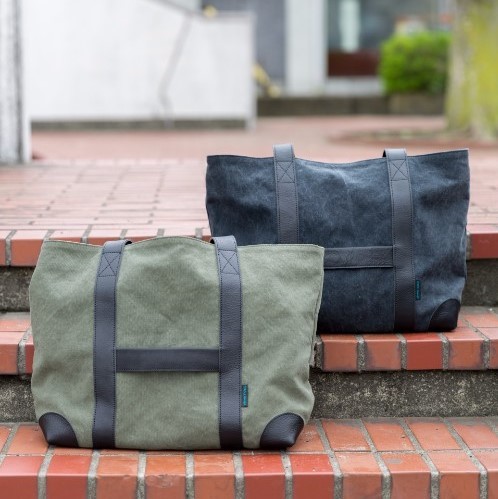 STROLL BAG POI-bag ヴィンテージ帆布トートバッグ ブラック