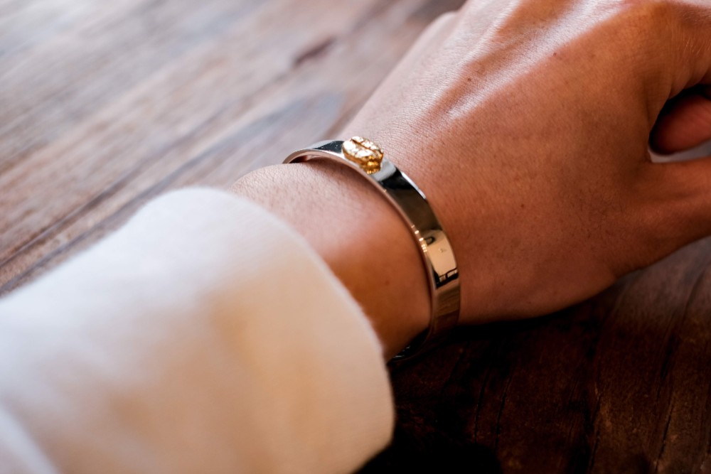 GARAGE BEANS BANGLE Flat Plain(Today will be awesome)