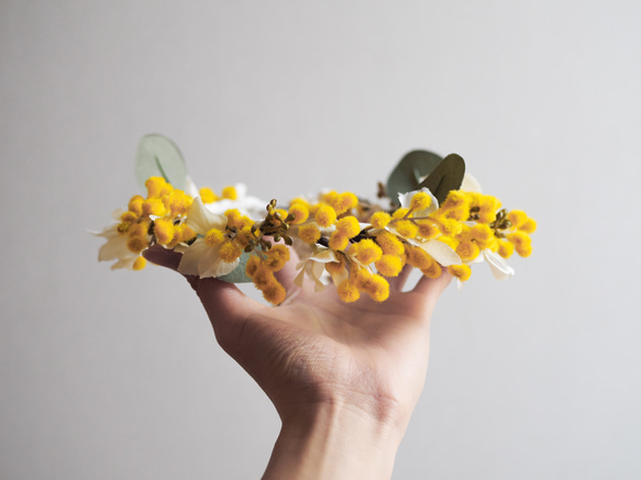 flower crown / オーダーメイド 花かんむり 髪飾り ヘアアクセサリー 3枚目の画像