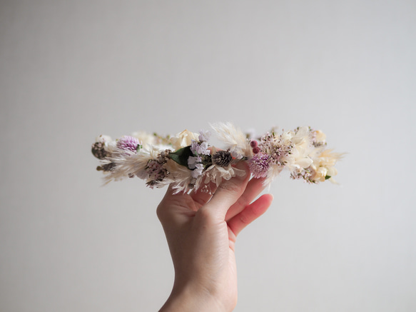 flower crown / オーダーメイド 花かんむり 髪飾り ヘアアクセサリー 4枚目の画像