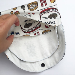 口罩收納袋 三層收納袋 E組 (素色) 第3張的照片