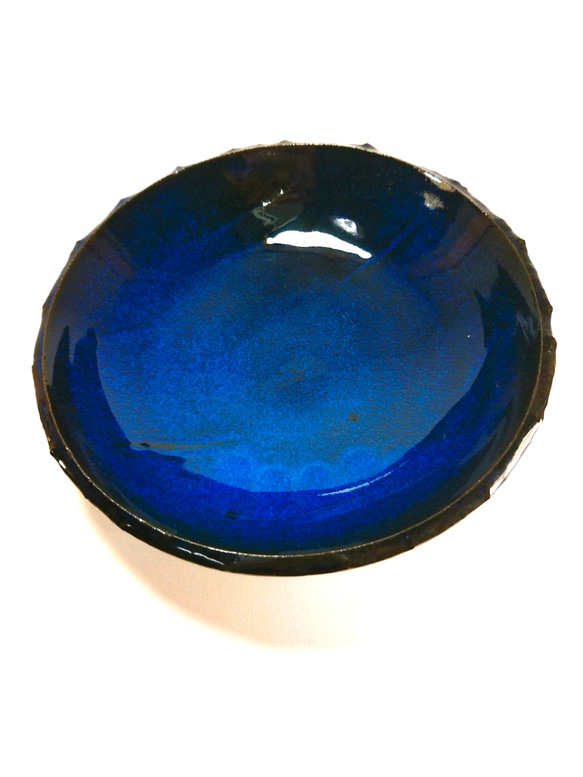 青釉ヘラメ鉢 (大)          (No.11) 3枚目の画像