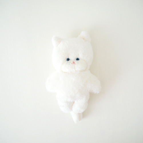 №183】ぐでねこちゃん・じゃれねこちゃんレジンパーツしろねこ×向日葵