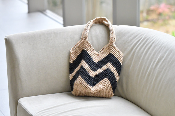 ジグザグバッグ（M,Lサイズ）受注製作 3枚目の画像