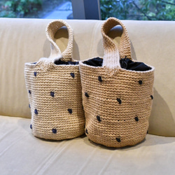 ワンハンドルのバケツバッグ 全2色（受注製作） 1枚目の画像