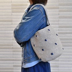 ワンハンドルのバケツバッグ 全2色（受注製作） 4枚目の画像