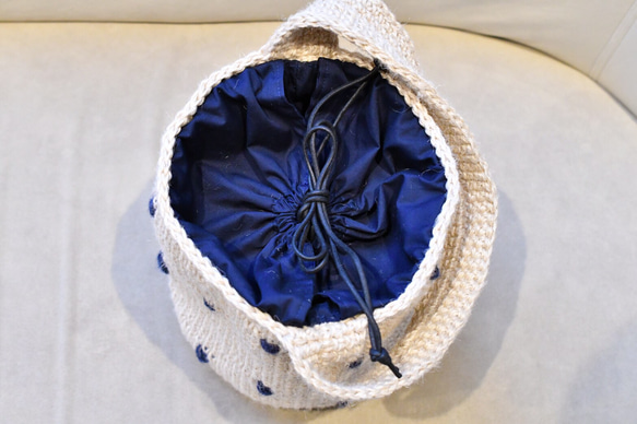 ワンハンドルのバケツバッグ 全2色（受注製作） 5枚目の画像