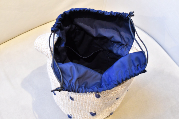 ワンハンドルのバケツバッグ 全2色（受注製作） 6枚目の画像