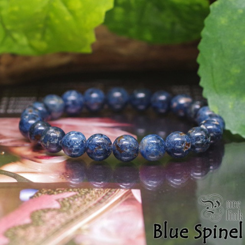 レア☆希少な青色系スピネル8mm『ブルースピネル』ブレスレット
