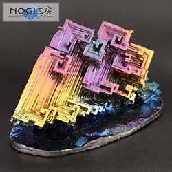 ビスマス結晶 No.001C キューブケース付き [鉱物標本] 立体・オブジェ