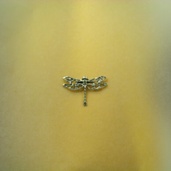 シルバーアクセサリー、silver950のミニブローチ「とんぼ」 4枚目の画像