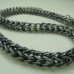 手編みシルバーチェーン「極太・Thick Chain」 1枚目の画像