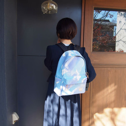 backpack / 手染めの帆布リュックサック / leaf 9枚目の画像