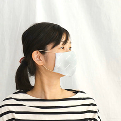 【即納】手染めの立体布マスク(内側ダブルガーゼ使用) 大人サイズ 4枚目の画像