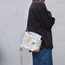 shoulder bag / 手染めの帆布ショルダーバッグ / purple 5枚目の画像