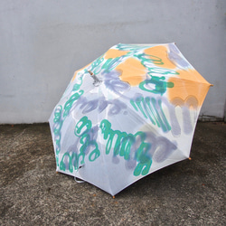 陽傘/手工染色陽傘和棉質陽傘/圓形 第2張的照片