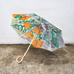 陽傘/手工染色陽傘和棉質陽傘/圓形 第3張的照片