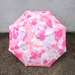 陽傘/手染陽傘/棉陽傘/粉色 第4張的照片