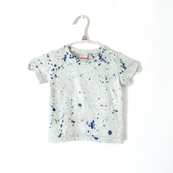 手染めTシャツ こどもサイズ / Splash / Kids 90cm 1枚目の画像