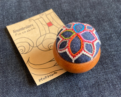 アイヌ刺繍 リネンスタイ 14まいめ アイヌ刺繍 リネンスタイ 14まいめ