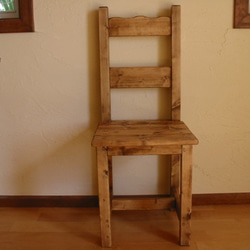カントリー家具　椅子*シンプル（ダーク）受注製作 1枚目の画像