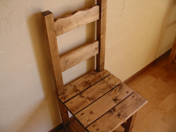 椅子*シンプル（ダーク）受注製作 2枚目の画像