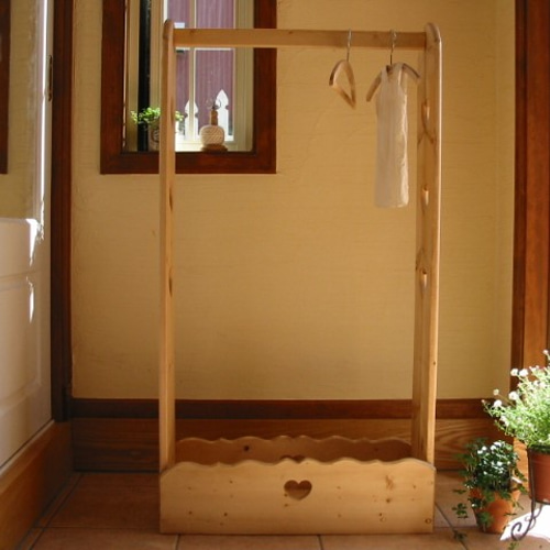 カントリー家具 ハンガーラック*ハート B 受注製作 ハンガーラック