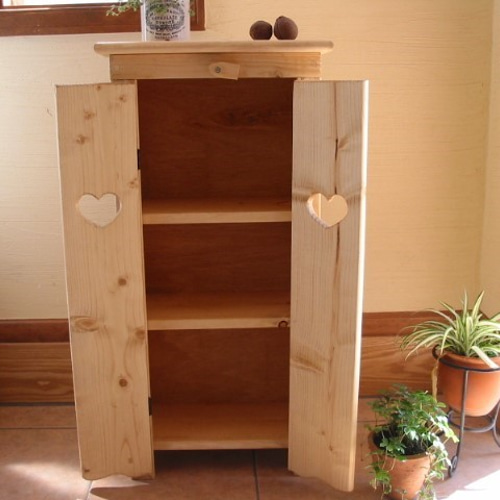現品特価！カントリー家具 アウトレット 2ドアキャビネット * ハート