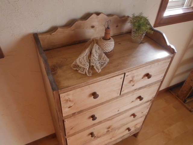 カントリー家具 チェスト セール 収納棚 手作り家具 カントリー家具