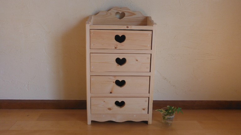 カントリー調の4段チェストのご紹介！有料配送あり【トレファク入間店