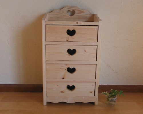 最終値下げ‼️ハートカントリー家具　チェスト 楽天市場】カントリー ハート チェスト M オーダーメイド