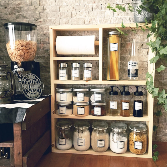 CUCINA キッチン用品　①ペーパーホルダー②スパイスラック(2段) 値下げクッチーナキッチン用品①ペーパーホルダー②スパイスラック(2段