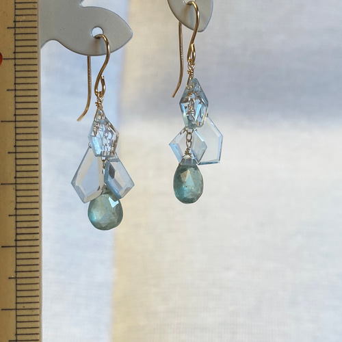 送料無料】14kgf 天然石 ミントグリーンカイヤナイトとスカイブルー  